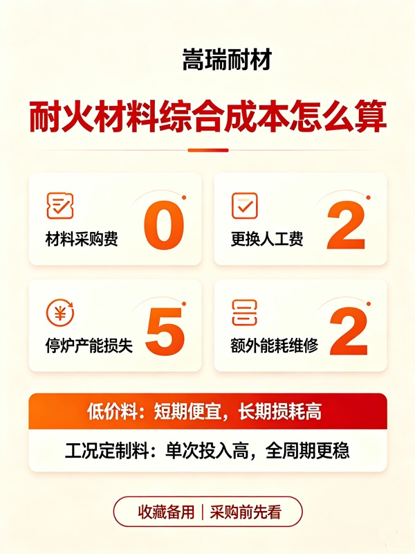 嵩瑞耐材耐火材料综合成本怎么算